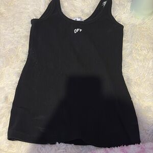 Off White black tank top
